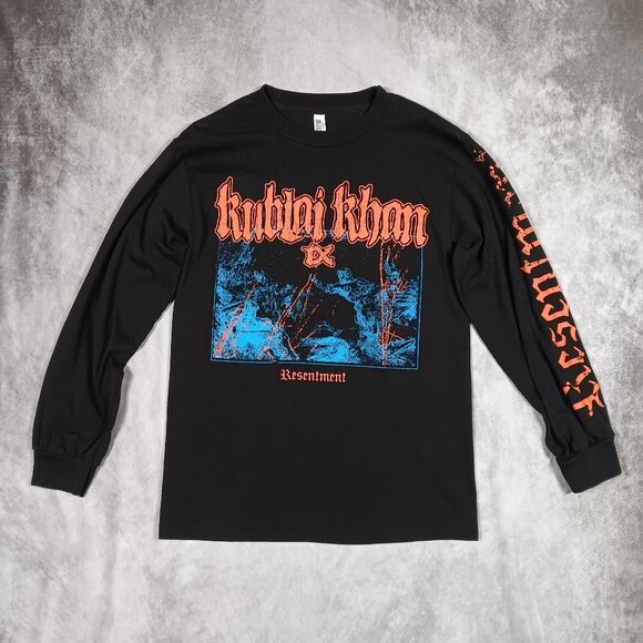 Kublai Khan TX 'Resentment' LS Shirt • Black • Small • Hardcore/Metalcore • RARE - Picture 1 of 9
